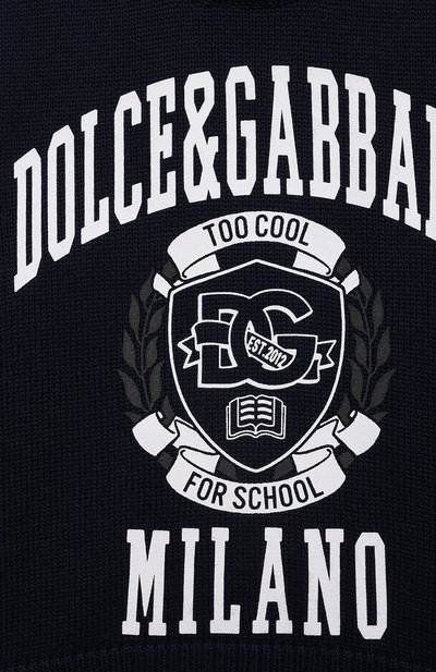 Хлопковый пуловер DOLCE & GABBANA, арт. L4KWE2/JBCDE, фото 3