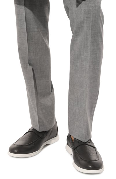 Кожаные пенни-лоферы KITON, арт. USSA075N01073, фото 3