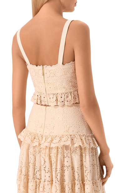 Топ из хлопка и шелка ELIE SAAB, арт. T0313NBC26/C0EM1, фото 4