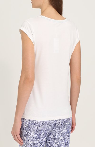 Футболка прямого кроя с круглым вырезом MEY, арт. 16811, фото 4