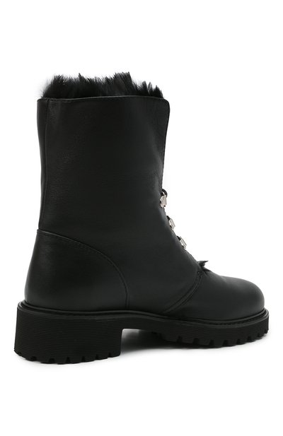 Кожаные ботинки GIUSEPPE ZANOTTI DESIGN черного цвета по цене 127000 руб., арт. I070009/009, фото 4 Кожаные ботинки GIUSEPPE ZANOTTI DESIGN, арт. I070009/009, фото 4