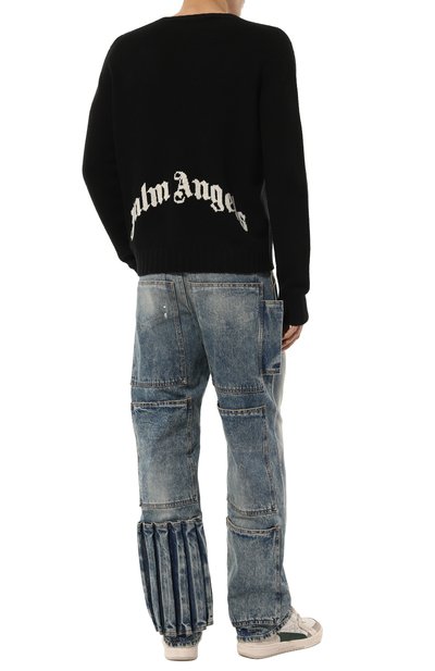 Шерстяной свитер PALM ANGELS, арт. PMHE027C99KNI001, фото 2