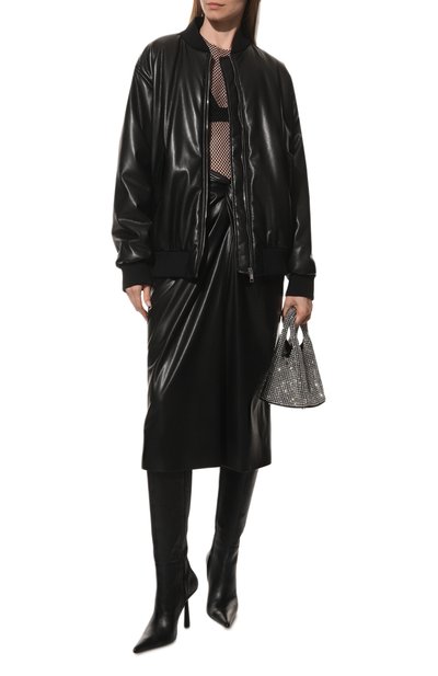 Бомбер из экокожи MSGM, арт. 3441MDH07 237110, фото 2