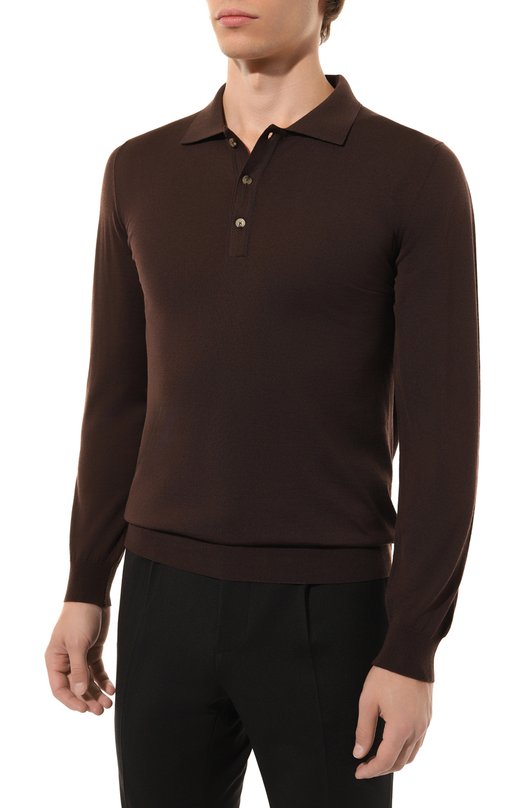 Шерстяное поло Svevo Коричневый, фото 3