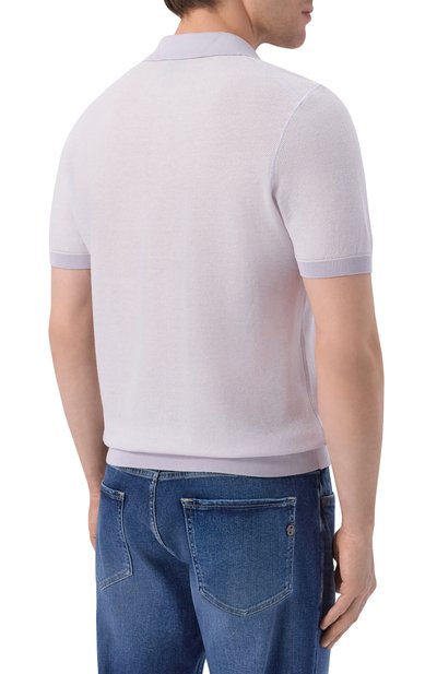 Поло из хлопка и лиоцелла BOSS, арт. 50560483, фото 4