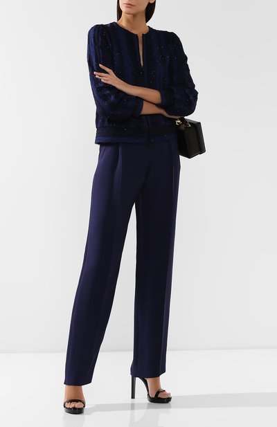 Шелковые брюки GIORGIO ARMANI, арт. 9WHPP079/T0010, фото 2