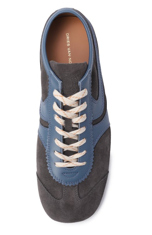Замшевые кеды Dries Van Noten 021726/0126 Серый  021726/0126 Фото 5