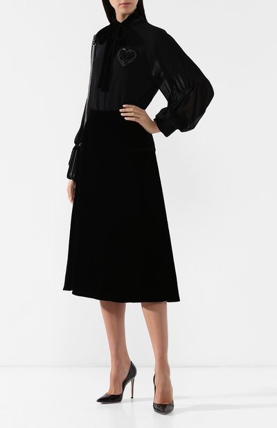 Шелковая блузка с бантом FENDI, арт. FS7018 A3MV, фото 2