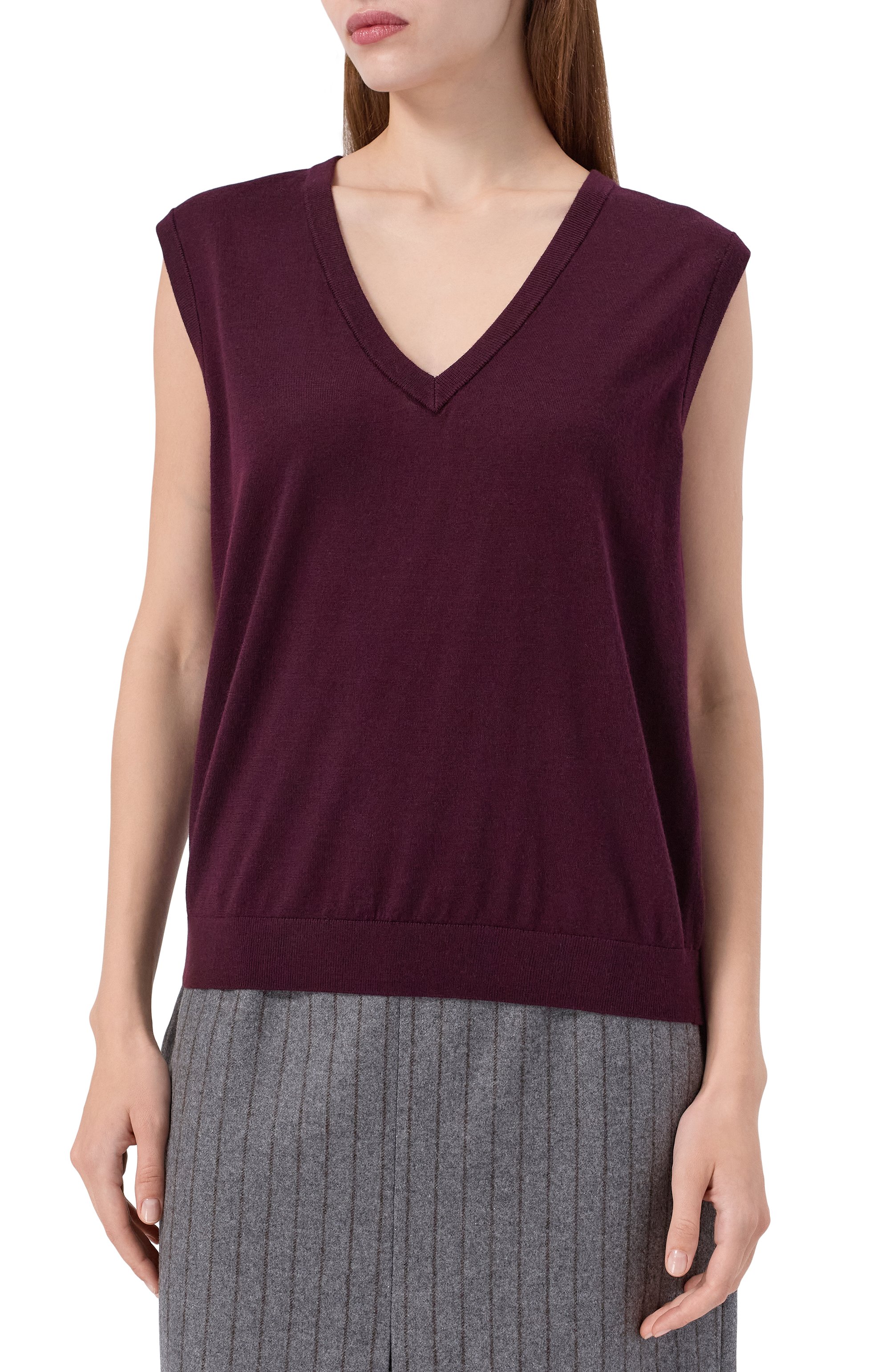 Жилет из шерсти и шелка 12 STOREEZ, арт. 134020, фото 3