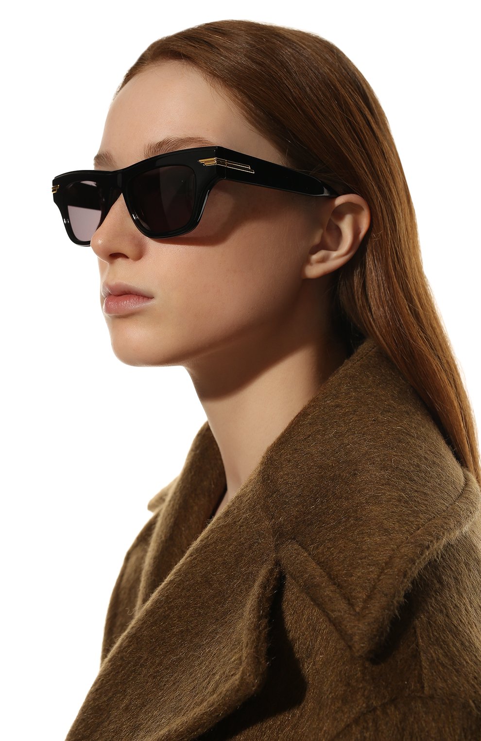 Солнцезащитные очки BOTTEGA VENETA черного цвета по цене 41700 руб., арт. BV1122S 001, фото 2 Солнцезащитные очки BOTTEGA VENETA, арт. BV1122S 001, фото 2