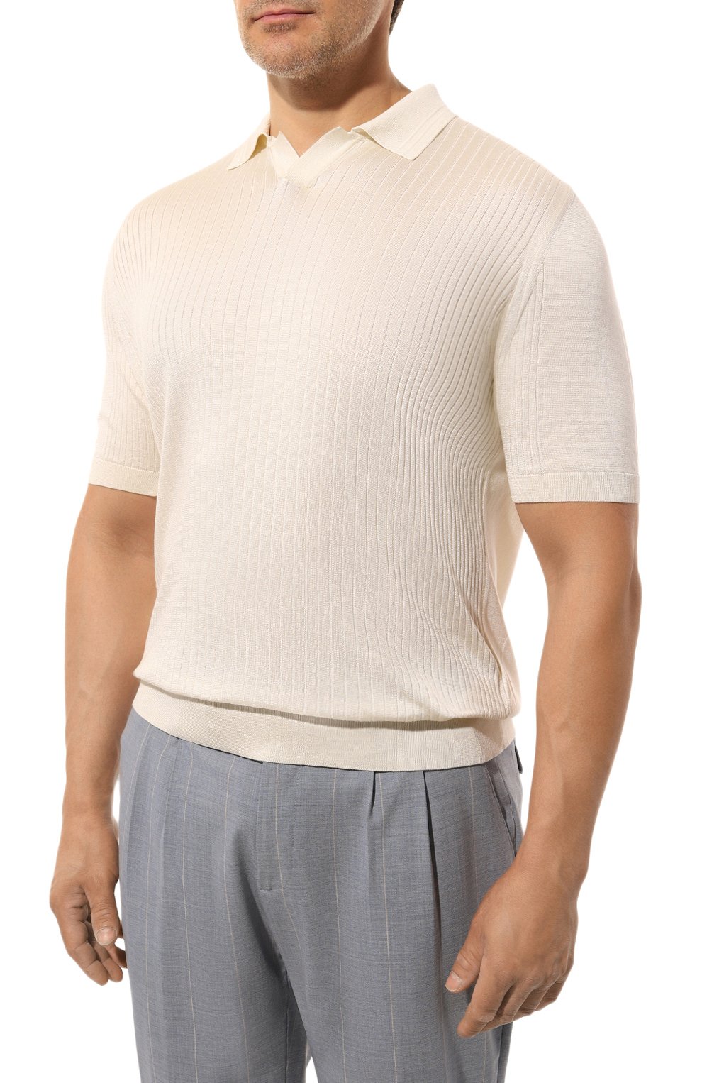 Шелковое поло ZILLI, арт. KVNSP2M0640VST000, фото 3