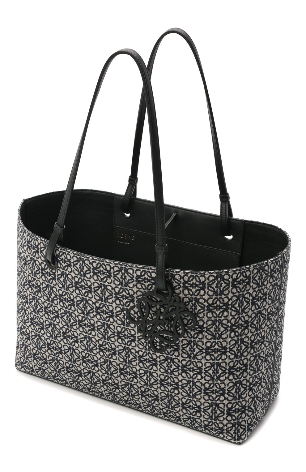 Сумка-тоут east west LOEWE черно-белого цвета по цене 220000 руб., арт. A933C30X01, фото 5 Сумка-тоут east west LOEWE, арт. A933C30X01, фото 5