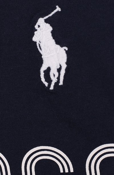 Хлопковая футболка с логотипом сборной франции POLO RALPH LAUREN, арт. 321716421, фото 3