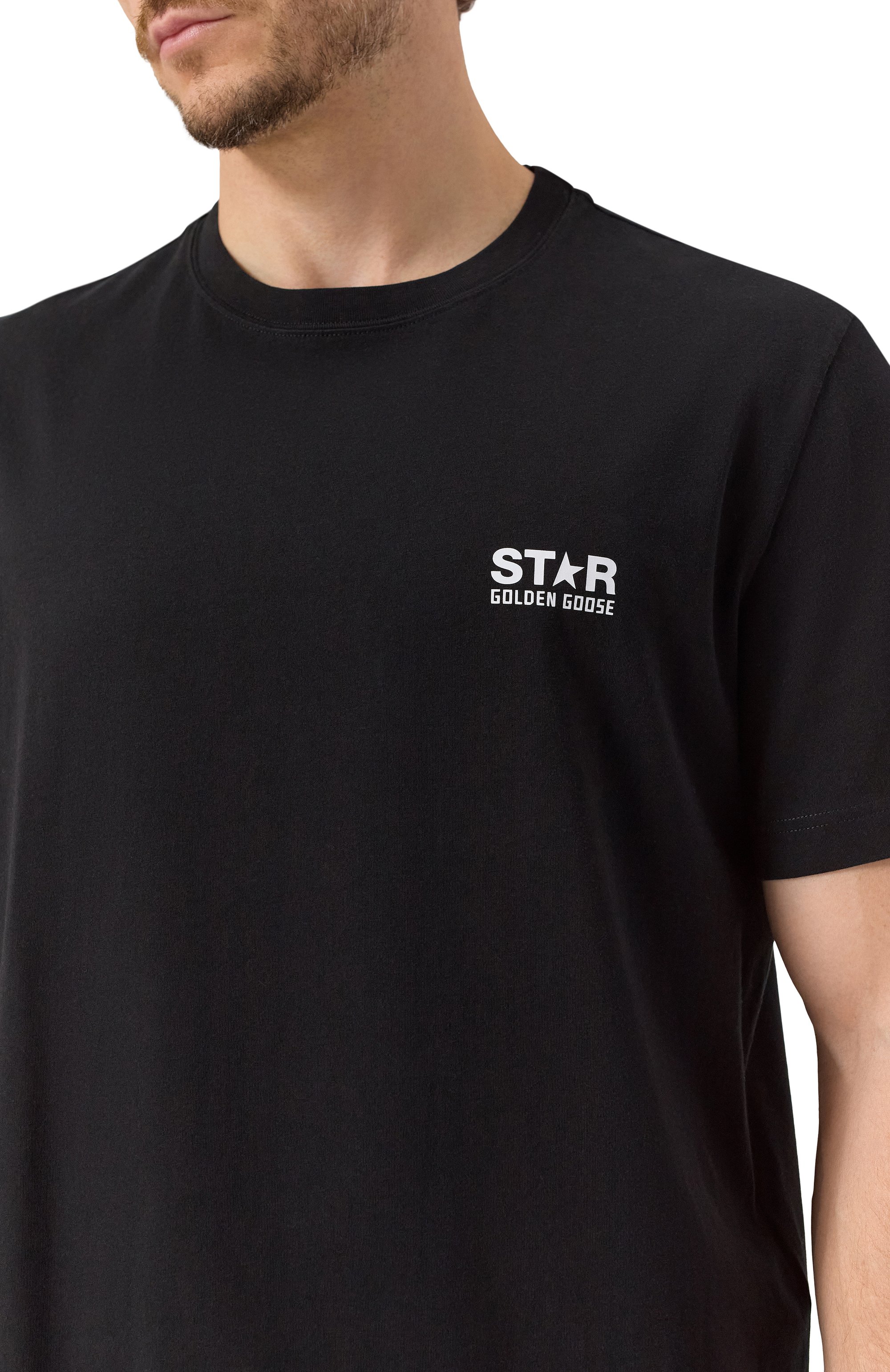 Хлопковая футболка GOLDEN GOOSE DELUXE BRAND, арт. GMP01220.P000879, фото 5