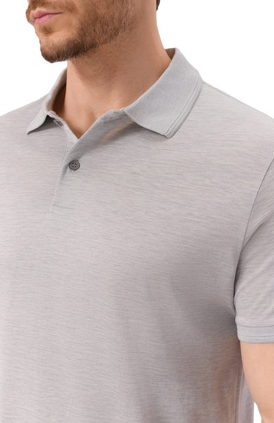 Поло из шелка и хлопка PAUL&SHARK, арт. 25411208, фото 5