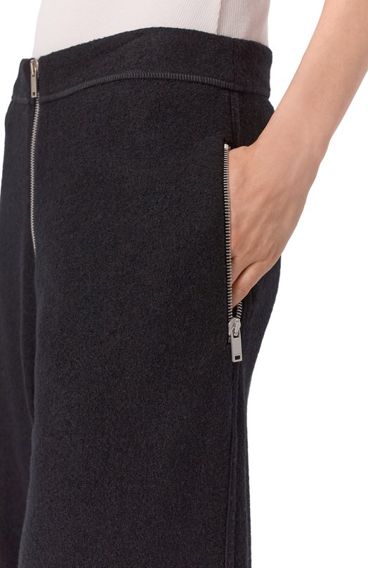 Шерстяные брюки-карго Jil Sander J40KA0283/J41423 Чёрный  J40KA0283/J41423 Фото 5