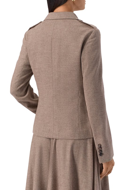 Жакет из шерсти и кашемира Kiton D58511K0561G02 Бежевый  D58511K0561G02 Фото 4