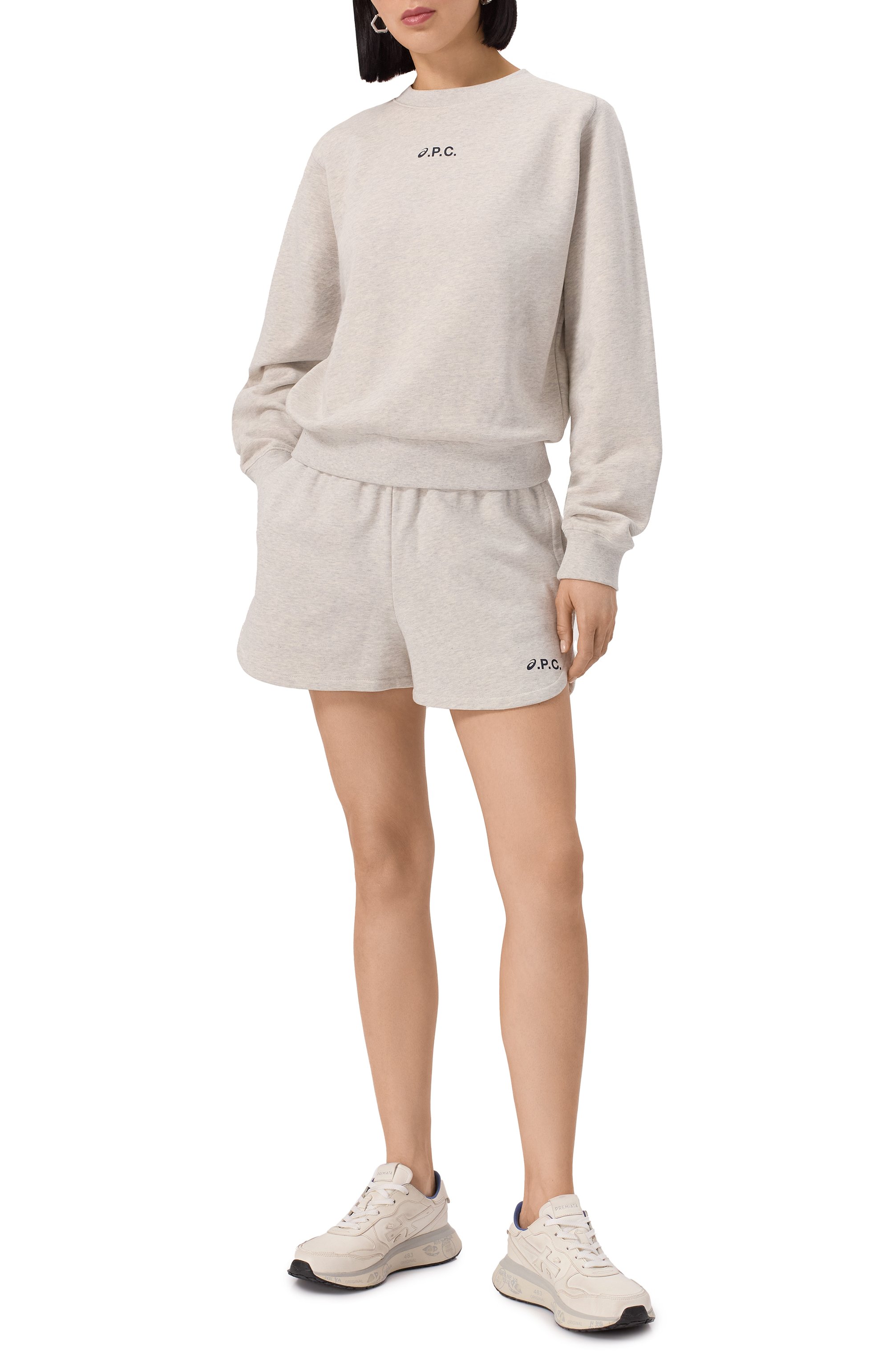 Хлопковые шорты a.p.c. x asics A.P.C., арт. C0EZD-F10210, фото 2