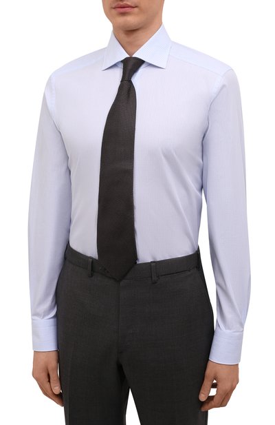 Хлопковая сорочка ZEGNA, арт. 301205/9MS0BA, фото 4