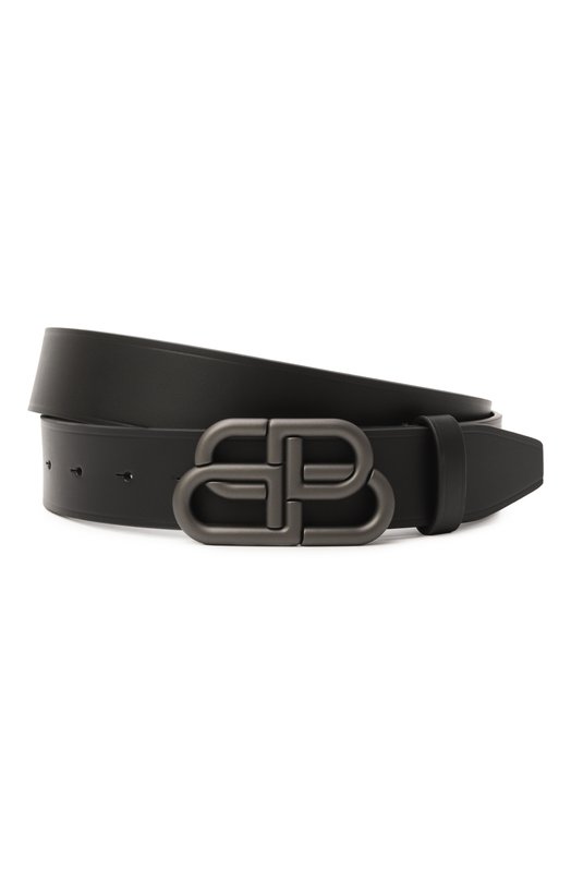 Кожаный ремень Balenciaga 570370/1CH55 Чёрный 570370/1CH55