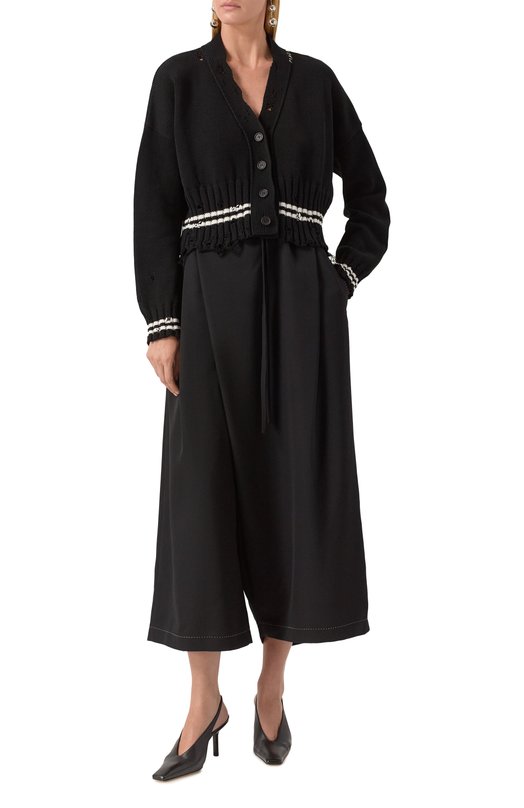 Шерстяные брюки Marni PAMA0074S0/UTWA32 Чёрный  PAMA0074S0/UTWA32 Фото 2