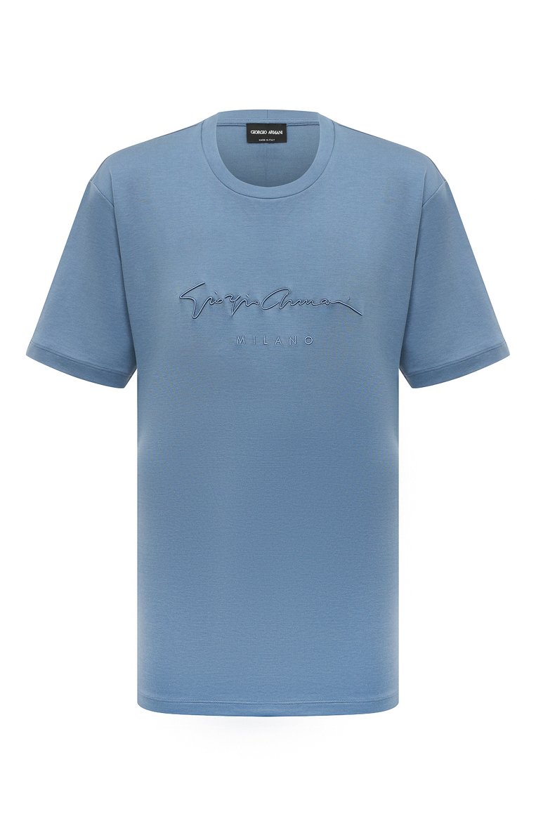 Хлопковая футболка GIORGIO ARMANI, арт. 6GSM90/SJRQZ, фото 1