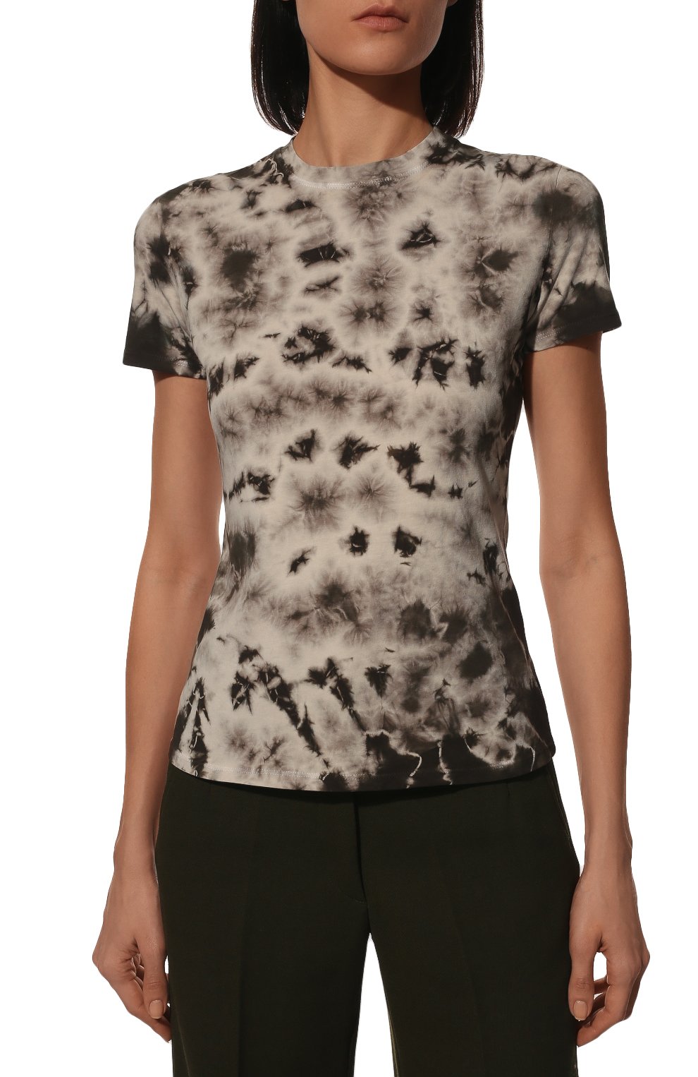 Хлопковая футболка PROENZA SCHOULER WHITE LABEL, арт. WL2214226-JCT144-CRS, фото 3