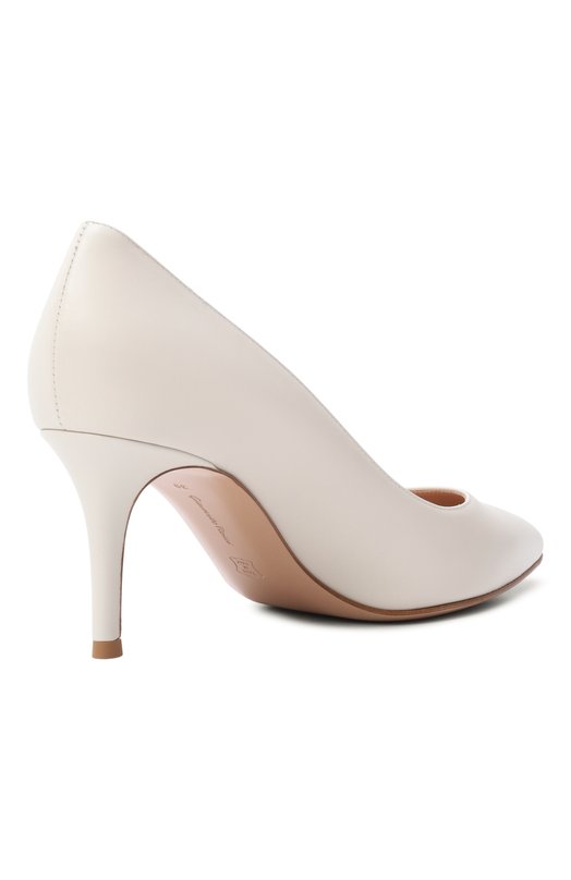 Кожаные туфли Gianvito 70  Gianvito Rossi G26770.70RIC.VIT0FFW Кремовый  G26770.70RIC.VIT0FFW Фото 5