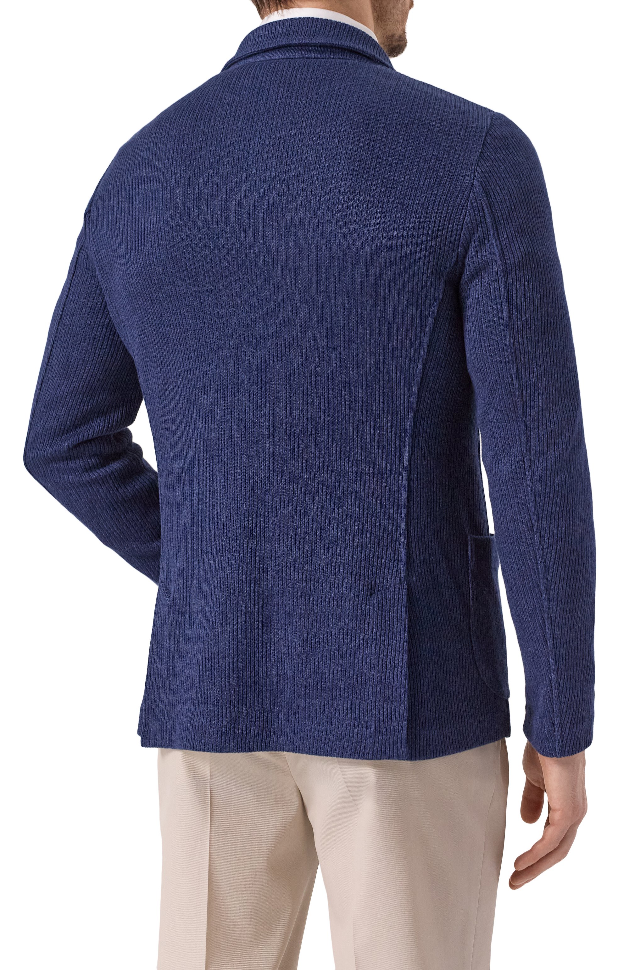 Пиджак изо льна и хлопка GRAN SASSO, арт. 57156/18652, фото 6