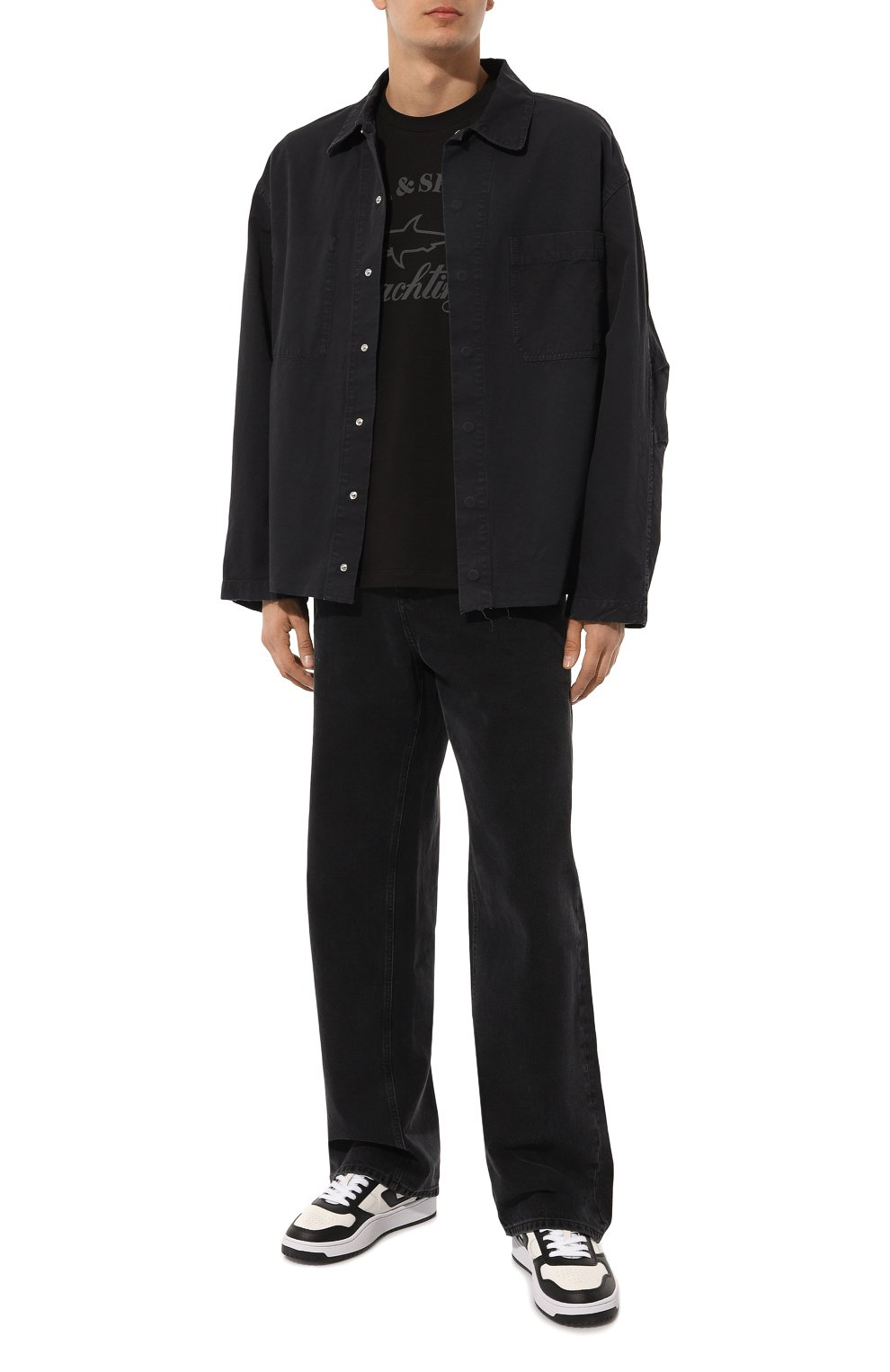 Хлопковая футболка PAUL&SHARK, арт. C0P1007/C00/3XL-6XL, фото 2