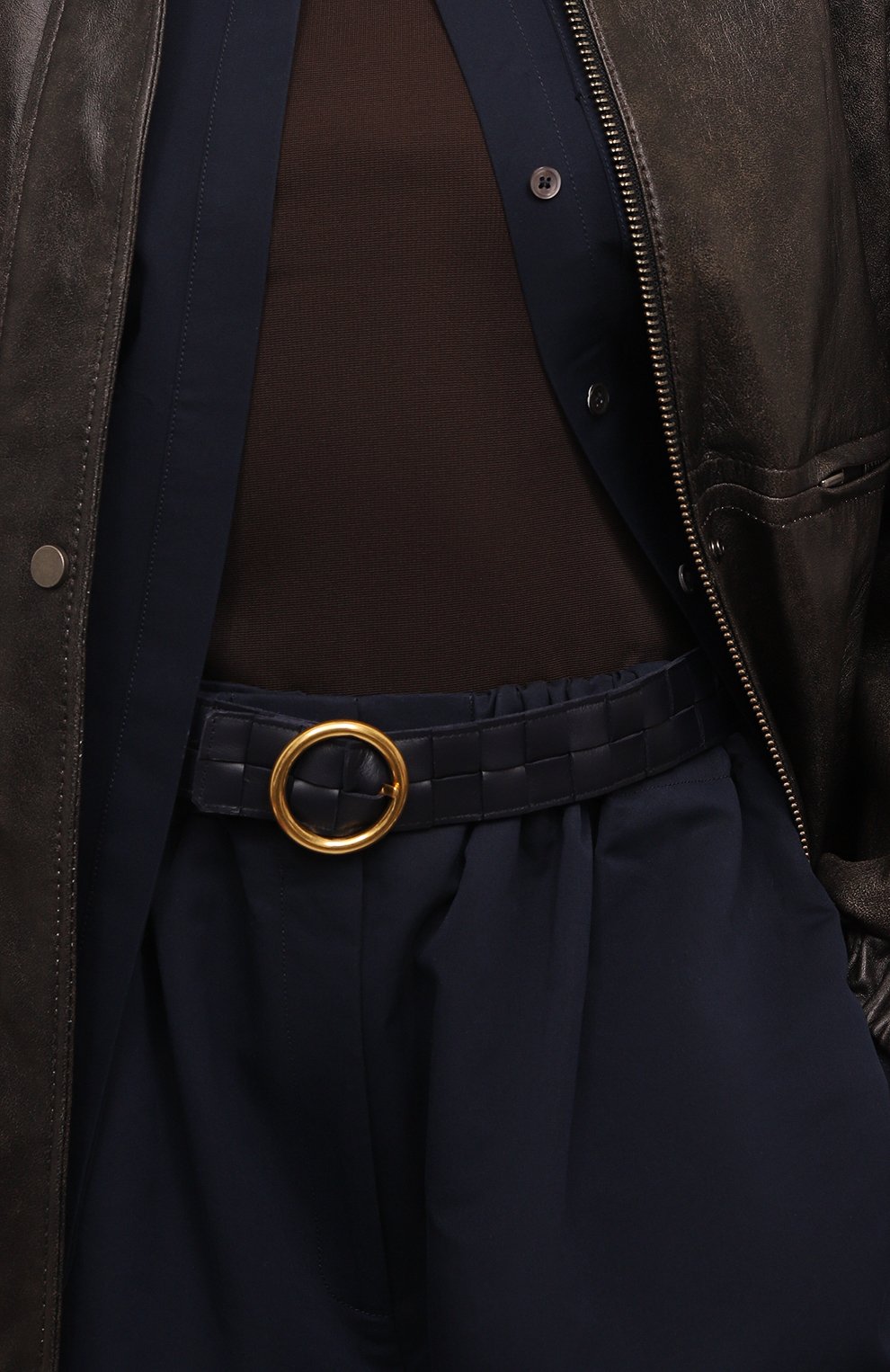 Кожаный ремень BOTTEGA VENETA черного цвета по цене 58200 руб., арт. 701227/VMAY2, фото 2 Кожаный ремень BOTTEGA VENETA, арт. 701227/VMAY2, фото 2