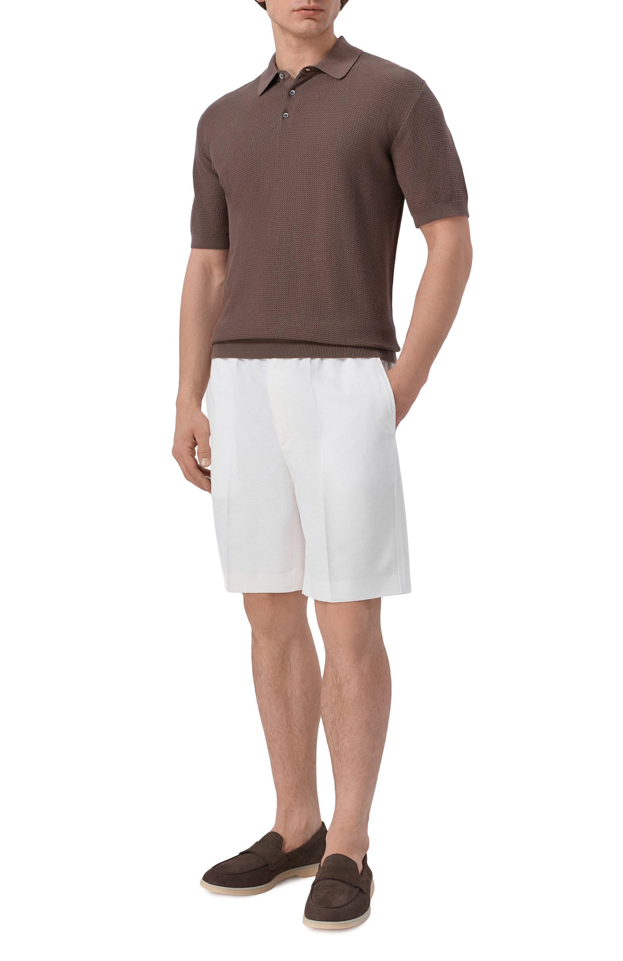 Шорты изо льна и хлопка BRIONI, арт. RP3G0L/PA106, фото 2