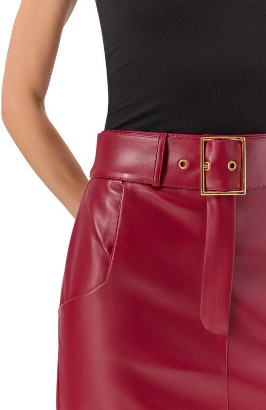 Юбка ROWEN ROSE SKR_RR179_L_B/EC0 LEATHER Бордовый  SKR_RR179_L_B/EC0 LEATHER Фото 5
