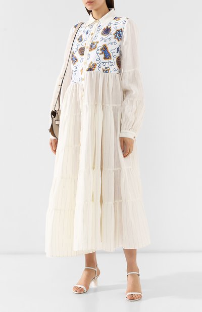 Платье loewe x paula's ibiza LOEWE белого цвета по цене 109500 руб., арт. S2296351P0, фото 2 Платье loewe x paula's ibiza LOEWE, арт. S2296351P0, фото 2