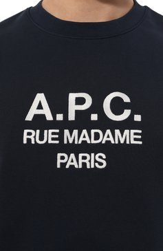 Хлопковый свитшот A.P.C., арт. C0EZD-H27500, фото 5
