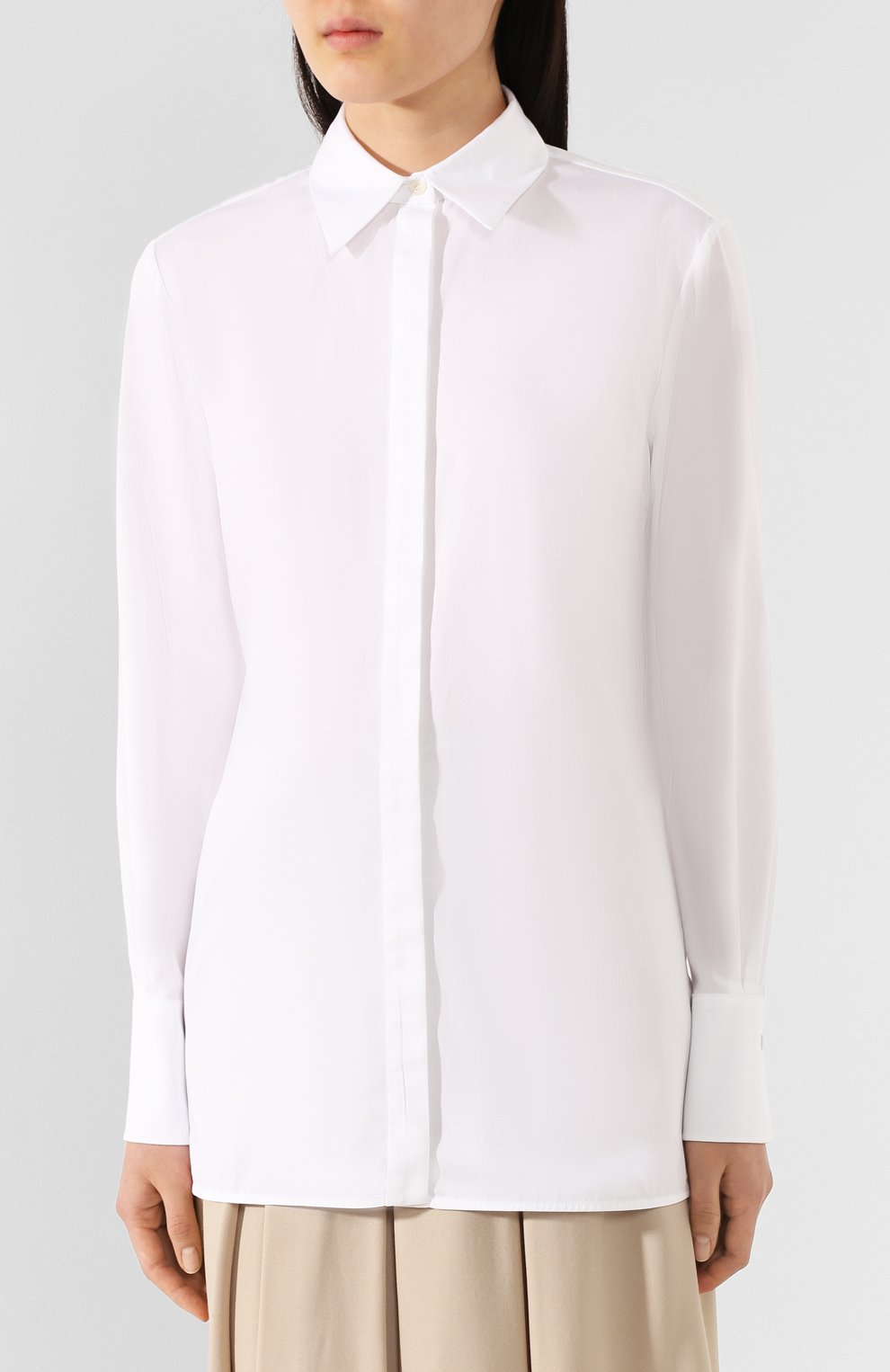 Хлопковая рубашка VICTORIA, VICTORIA BECKHAM, арт. 2220WSH001026B, фото 3