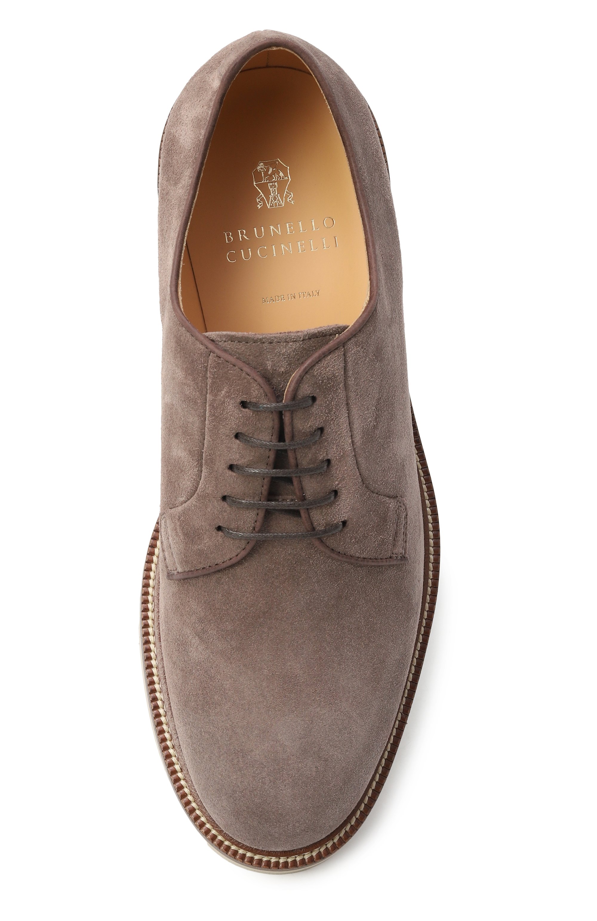 Замшевые дерби BRUNELLO CUCINELLI, арт. MZUPEAT708, фото 6