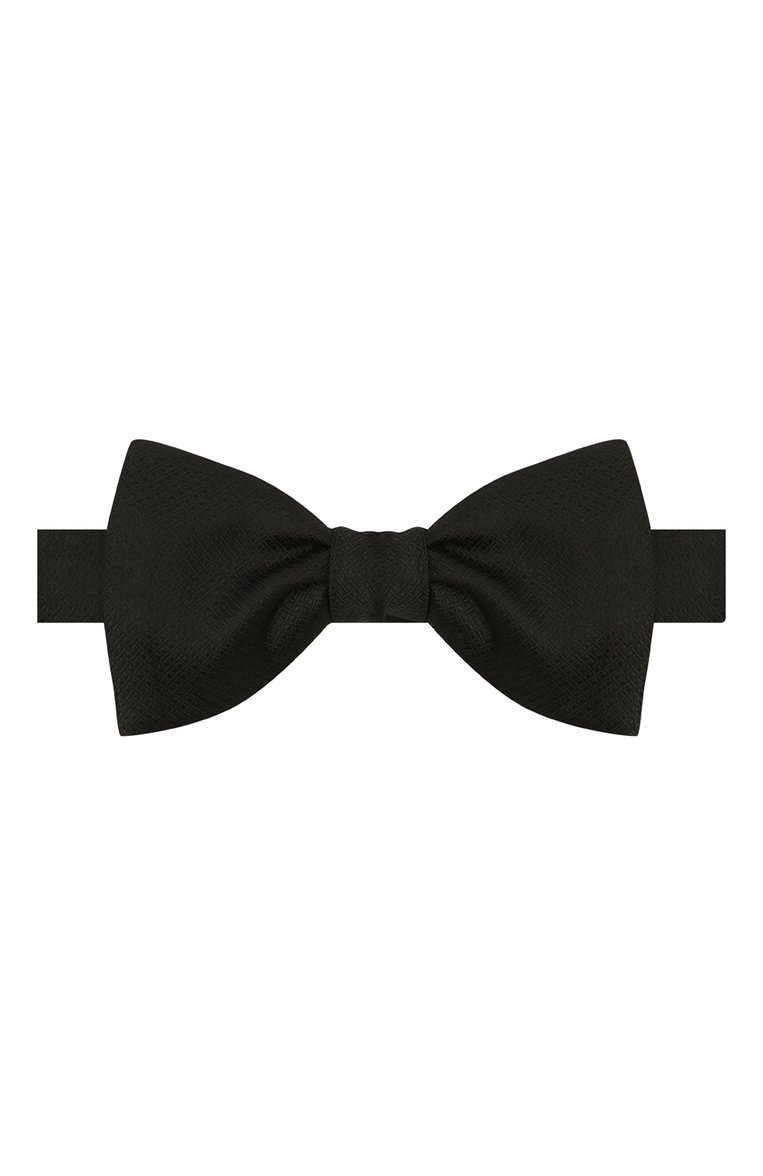 Мужской шелковый галстук-бабочка LANVIN черного цвета, арт. 11504/B0W TIE | Фото 1 (Материал: Текстиль, Шелк; Статус проверки: Проверена категория, Проверено; Нос: Не проставлено; Материал сплава: Проставлено, Проверено)
