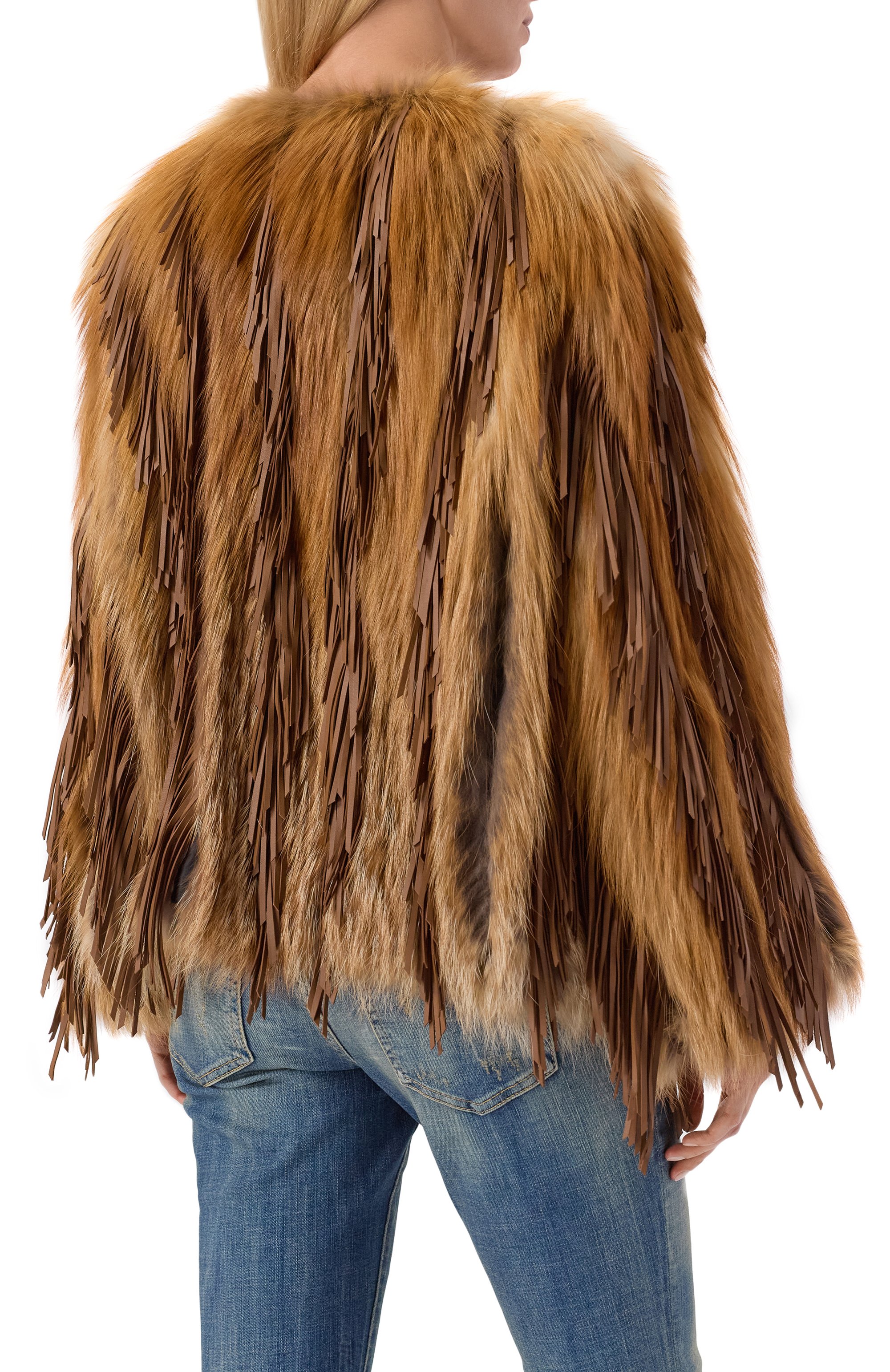 Шуба из лисы YVES SALOMON, арт. V31960/RDGC, фото 4