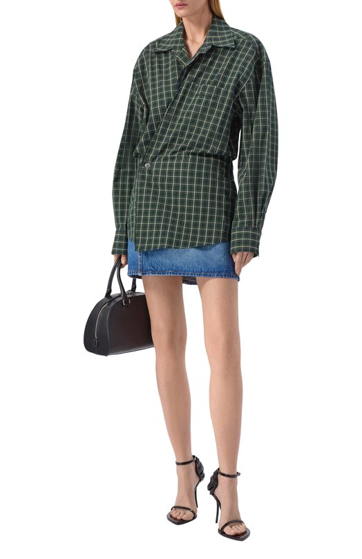 Хлопковое платье Alexander Wang 1WC1266937 Зелёный  1WC1266937 Фото 2