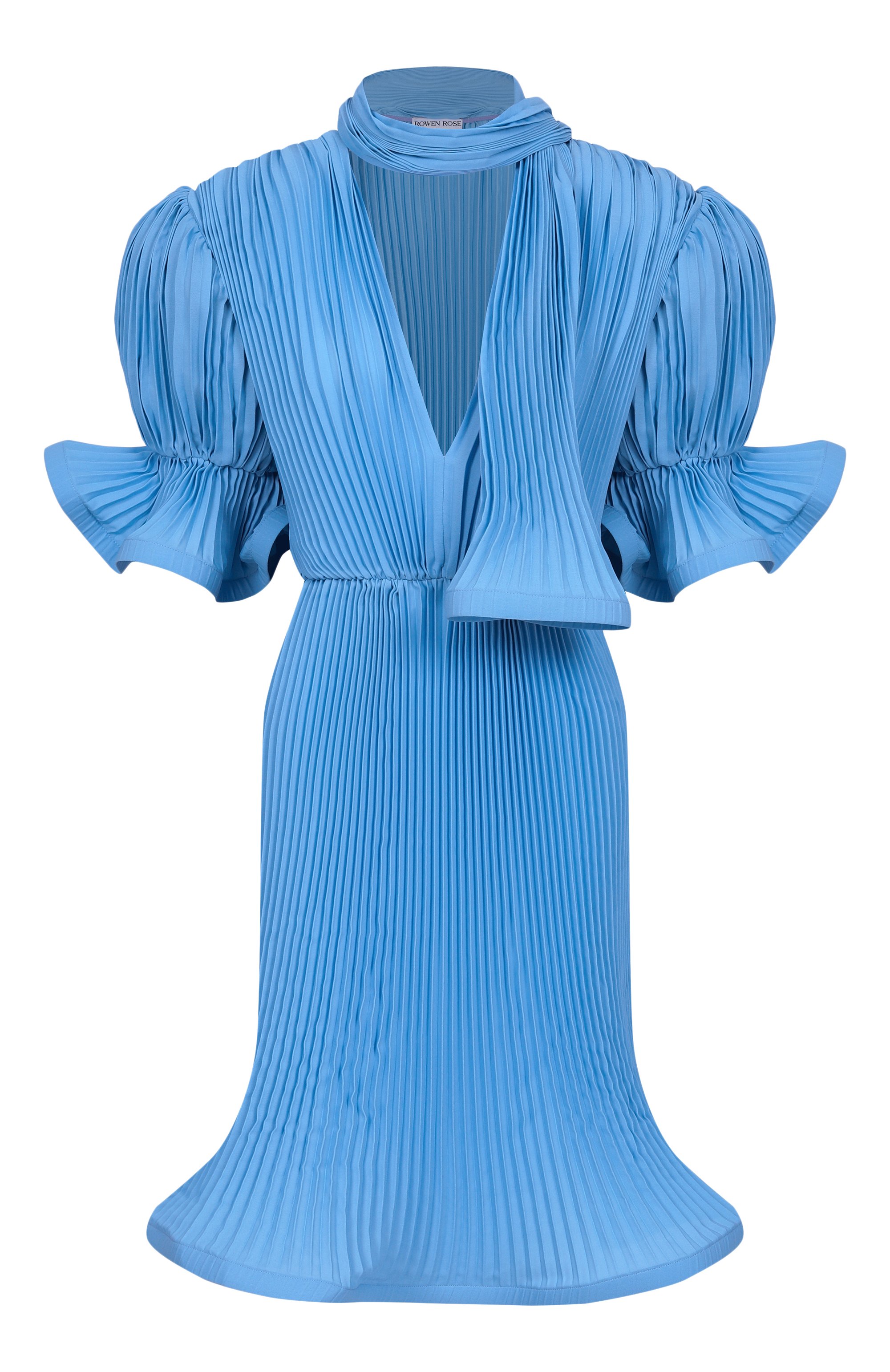 Платье ROWEN ROSE голубого цвета по цене 123500 руб., арт. DRS_RR453, фото 1 Платье ROWEN ROSE, арт. DRS_RR453, фото 1