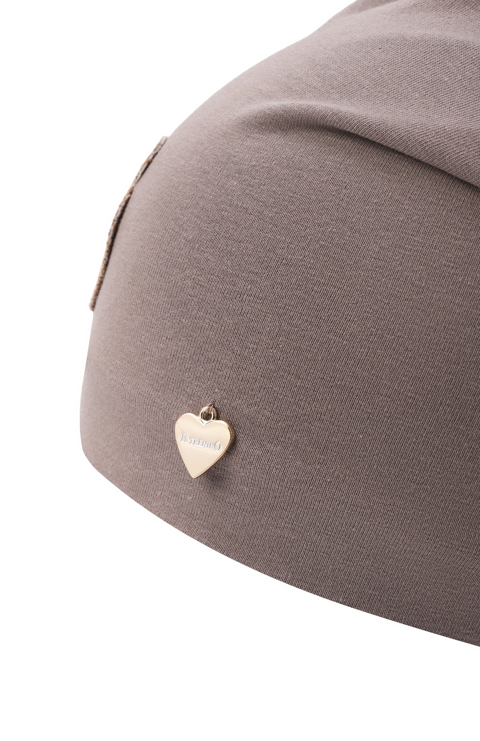 Хлопковая шапка IL TRENINO коричневого цвета по цене 6960 руб., арт. FB-6303, фото 3 Хлопковая шапка IL TRENINO, арт. FB-6303, фото 3