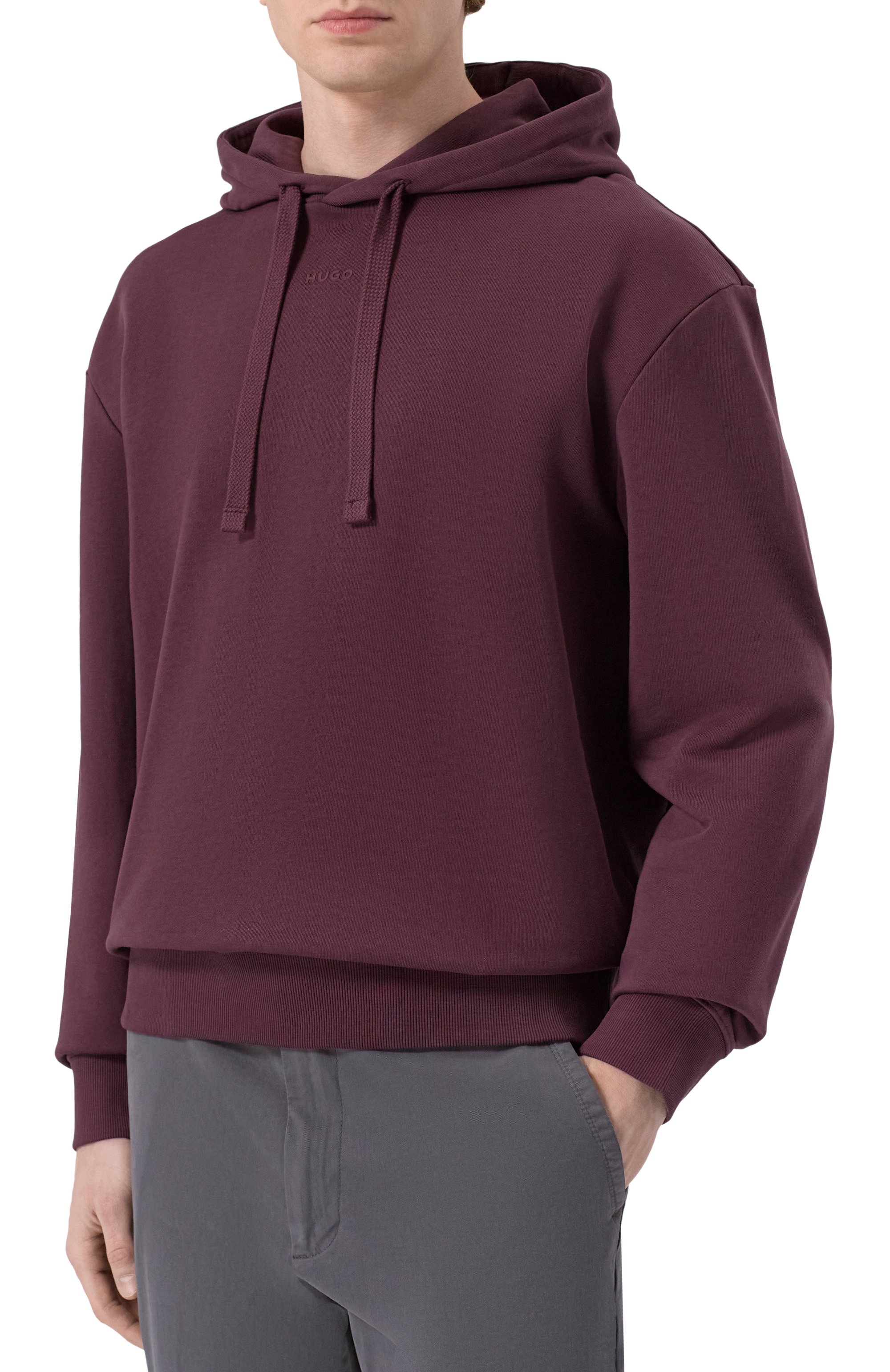 Хлопковое худи HUGO, арт. 50486478, фото 3