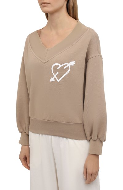 Хлопковый свитшот PALM ANGELS, арт. PWBA025S21FLE0048501, фото 3