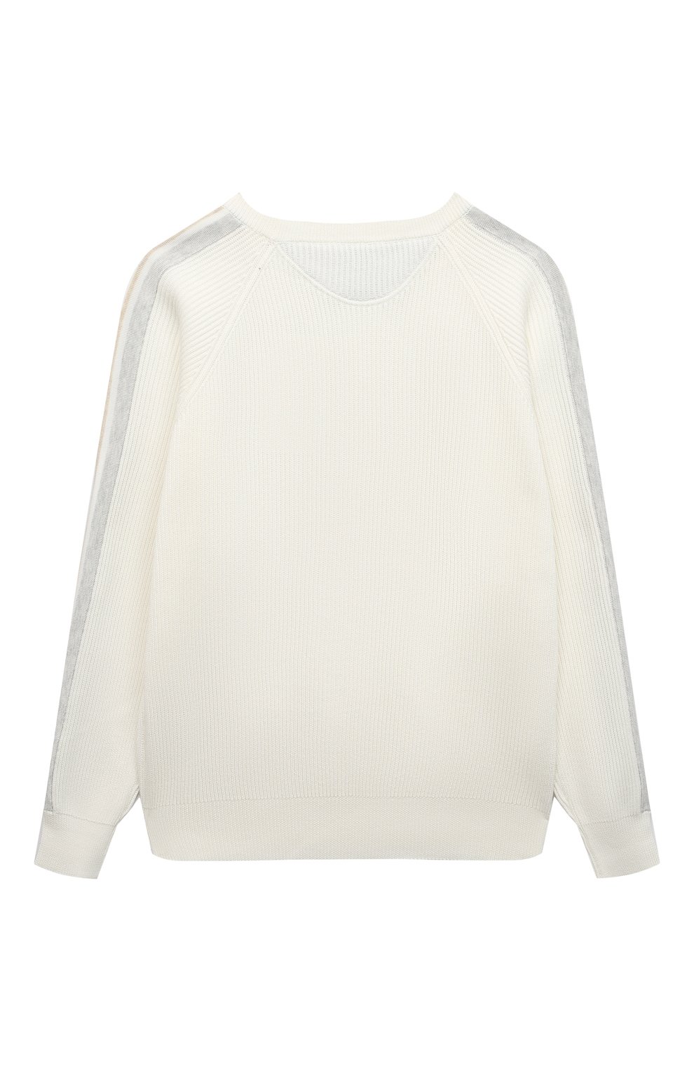 Хлопковый свитер BRUNELLO CUCINELLI белого цвета по цене 47550 руб., арт. B29M14400C, фото 2 Хлопковый свитер BRUNELLO CUCINELLI, арт. B29M14400C, фото 2