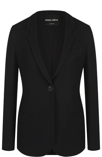 Женский приталенный однотонный жакет GIORGIO ARMANI, арт. WAG67T/WA525