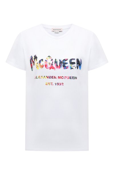 Хлопковая футболка ALEXANDER MCQUEEN, арт. 608614/QZAD3, фото 1