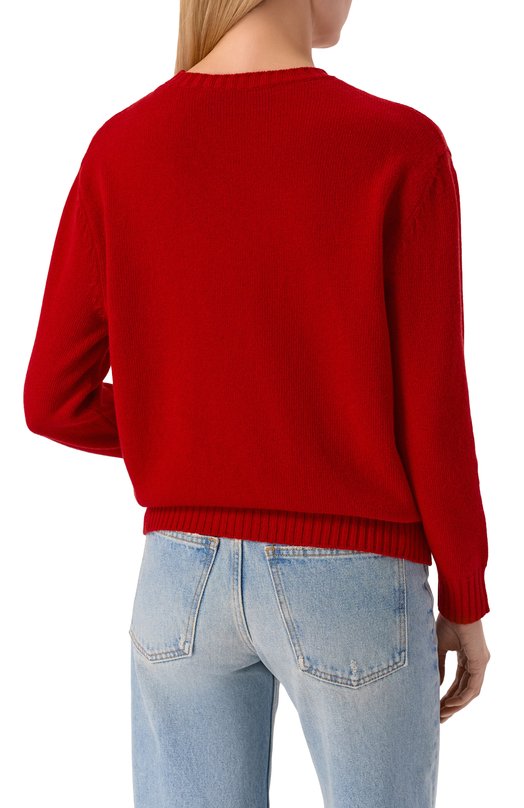 Шерстяной пуловер Valentino 8B3KC72N/A5N Красный  8B3KC72N/A5N Фото 4