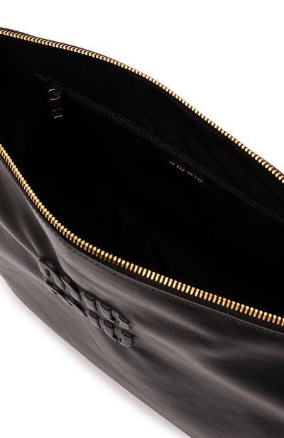 Сумка MIU MIU черного цвета по цене 220000 руб., арт. 5BC114-2DDJ-F0002-OOO, фото 4 Сумка MIU MIU, арт. 5BC114-2DDJ-F0002-OOO, фото 4