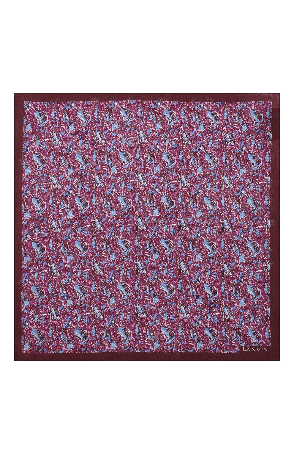 Шелковый носовой платок LANVIN бордового цвета по цене 8395 руб., арт. 2406/HANDKERCHIEF, фото 2 Шелковый носовой платок LANVIN, арт. 2406/HANDKERCHIEF, фото 2